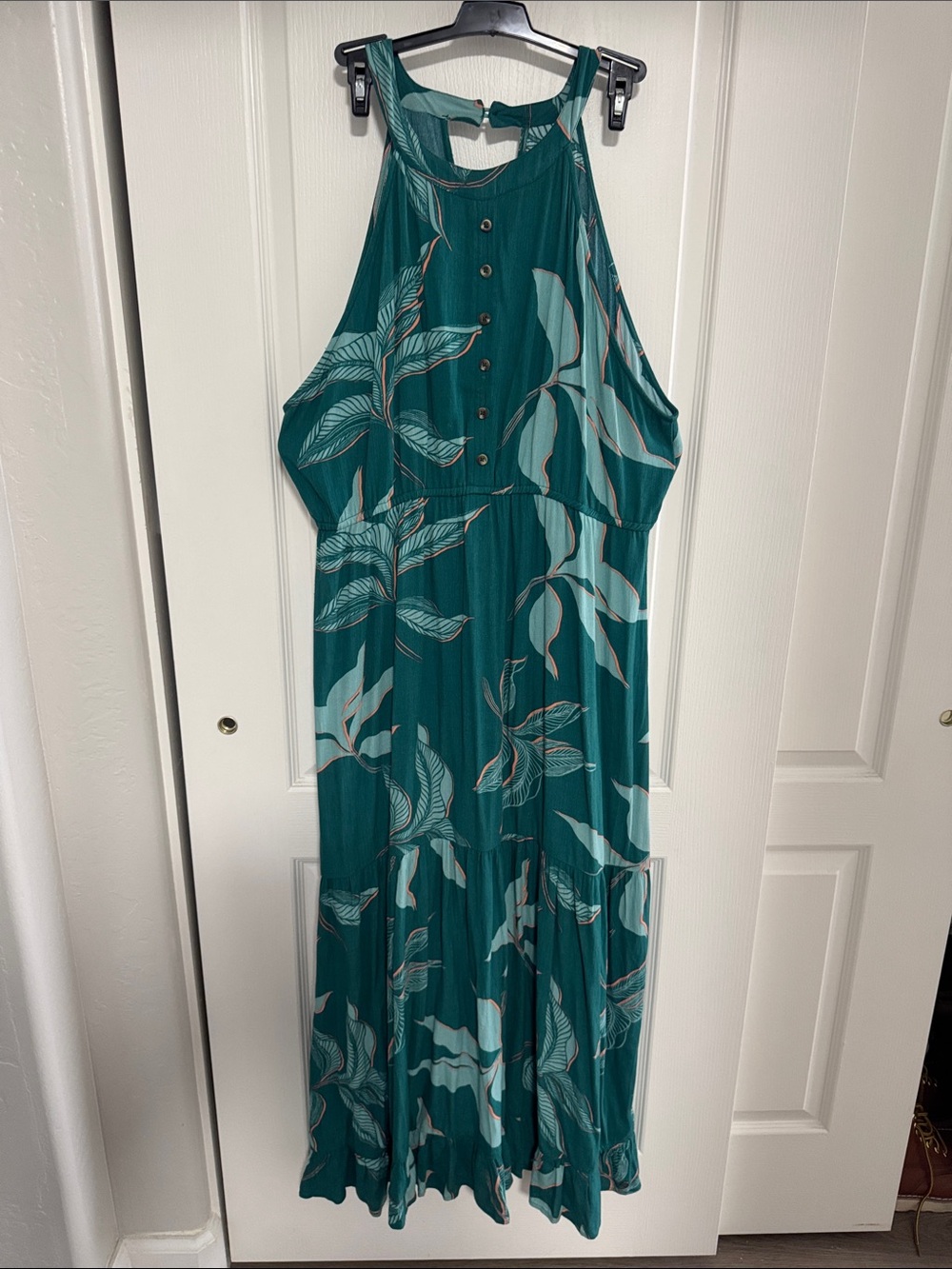 Roxy teal green dress size xl